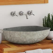 Image of Basin River Stone Oval (45-53)x(34-41) cm vidaXL