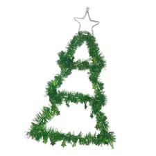 Image of Christmas Window Decoration Foldable Lighted Indoor Tree Shaped LED Christmas