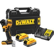 Image of DeWalt DCF850E2T-GB 18V XR Brushless Powerstack Impact Driver 2 x P/Stak Batts
