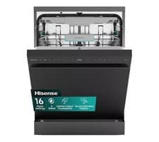 Image of HISENSE HS663A90BXUK Full-size Dishwasher - Black Inox - REFURB-B
