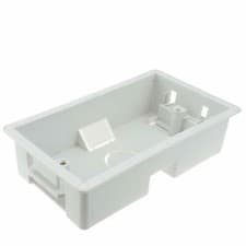 Image of 2 Gang 35mm Double Dry Lining Plasterboard Wall Mounting Back Box