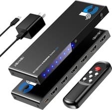 Image of HDMI Switch 5 in 1 Out 8K@60Hz 4K@120Hz - HDMI 2.1 Switcher with Remote, Auto-Sw