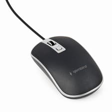 Image of Gembird Wired Optical Mouse USB Black Silver