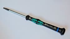 Image of Wera  Kraftform  Micro Screwdriver HEX IMPERIAL 1/8" Tip  x 60mm
