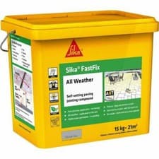 Image of Sika Fast Fix All Weather Self-Setting Paving Jointing Compound Deep Grey 14kg