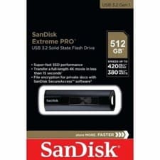 Image of SanDisk 512GB Extreme Pro Flash Drive USB 3.2,High Speed 420MB/s SDCZ880 SSD New