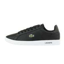Image of Lacoste Lite Base Trainers Black White Mens Sneakers Size UK 8 9 10 11