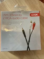 Image of Logik 1.5m 3.5mm 2rca Audio Cable