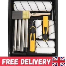 Image of Professional 10-Piece Paint Roller Brush Set: Effortless DIY Painting Solution