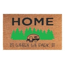 Image of Door Mat Caravan Motorhome Campervan 40cm x 60cm Coir Fibre Entrance Rug