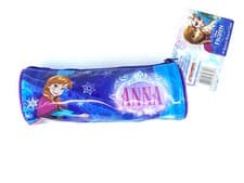 Image of Elsa Frozen Barrel Pencil Case Anna School Stationery Design Official Disney