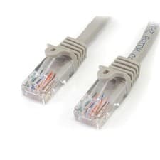 Image of StarTech Cat5e Patch Cable with Snagless RJ45 Connectors - 5 m Grey