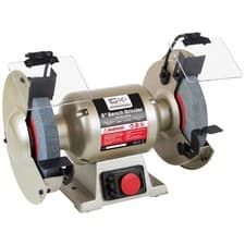 Image of SIP Bench Grinder 8" 230V 550W 2980RPM 200mm x 25mm Coarse and Fine Grit Wheel