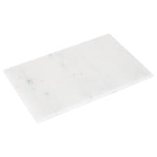 Image of 1x White 30cm x 20cm Rectangle Marble Chopping Board Kitchen Cutting Boards