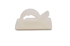 Image of CONNECT 30347 Nylon Cable Clips 6.0mm Self-adhesive Mount 50Pcs Natural Colour