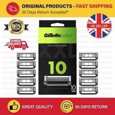 Image of Gillette Labs Razor Blade Refills 10 Pack Genuine Cartridges UK Fast Dispatch
