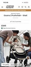 Image of Mamas And Papas Ocarro2 Pushchair And Carry Cot (pushchair And Chassis *brandnew