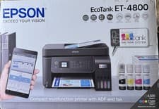 Image of Epson EcoTank ET-4800 Wireless All-in-One Printer -With FULL INK-RRP: £299