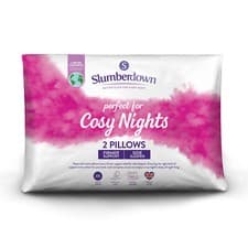 Image of Slumberdown Cosy Nights Firm Support Side Sleeper Pillow, Pack of 2