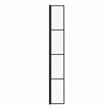 Image of Walk In Shower Enclosure Wet Room Return Screen Easy Clean Glass Flipper Panel