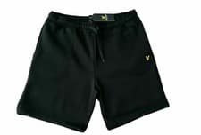 Image of Lyle & Scott Mens Jet Black Sweat Shorts Size UK XL 38 - 40" Waist ML1489V