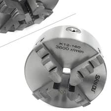 Image of 160mm Lathe Chuck 4-Jaw 6"Precision Self-Centering Plain Back Hardened Steel CNC