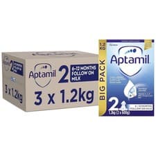 Image of 3 x 1.2kg Aptamil 2 Follow On Baby Milk Suitable For 6-12 Months Formula