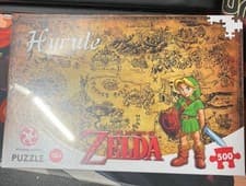 Image of Legend Of Zelda Map Of Hyrule 500 Piece Jigsaw Puzzle Link Nintendo NEW