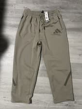 Image of NEW adidas Z.N.E. Woven Ripstop Pant Open Hem Black Men LARGE Loose Fit Straight