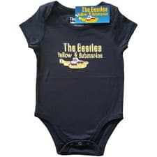 Image of The Beatles Kids Baby Grow: Yellow Submarine Logo & Sub OFFICIAL NEW