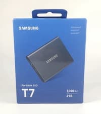 Image of Samsung T7 2TB Portable SSD USB 3.2 Gen 2 External Solid State Drive Grey