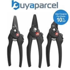 Image of Bessey Black Snips Multi-Purpose Cutters Angled Combi Mini Snips Limited Edition