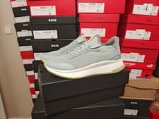 Image of Mens hugo boss ttnm Evo Open Green trainers size 10 brand new boxed rrp £229