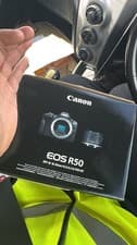 Image of Canon EOS R50 Mirrorless Digital Camera with RF-S 18-45mm Lens Kit