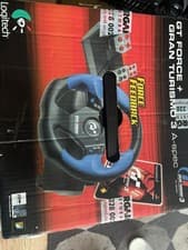 Image of RARE Logitech GT Force Steering Wheel + Gran Turismo 3 A-spec PC / PS2 Bundle
