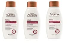 Image of BL Aveeno Shampoo Blackberry Quinoa Protein Blend 12oz each Three Pack