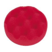 Image of Sealey Buffing Polishing Foam Head Hook Loop 80 25mm Red/Ultra Soft PTCCHW80R