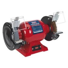 Image of Sealey BG150XLW/98 Bench Grinder 150mm with Wire Wheel 370W/230V