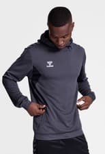Image of NWT HUMMEL Authentic SOCCER Sports Hoodie Sweatshirt GREY MELANGE Men’s ~ Medium