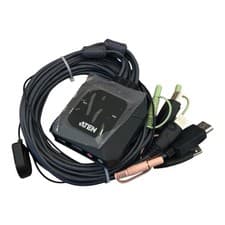 Image of ATEN CS22DP 2-Port USB DisplayPort KVM Switch Black