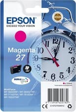 Image of Epson 27 Magenta Alarm Clock Genuine, DuraBrite Ultra Ink Cartridge, Standard