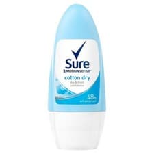 Image of SURE MOTION SENSE COTTON DRY 0% ALCOHOL ANTI-PERSPIRANT ROLL ON 50ML