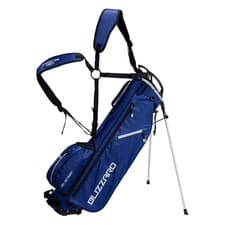 Image of Skymax Blizzard Lightweight Stand Carry Golf Bag - 4-Way Divider - Navy/Grey