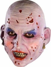 Image of Miss Undead 3/4 Vinyl Mask Zombie Girl Lady Halloween Child Costume Accessory