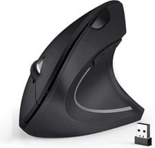Image of Ergonomic Mouse 2.4G Optical Wireless Vertical Mouse with 6 Buttons 3 Adjustable