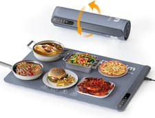 Image of XL Electric Food Warming Tray 24x16 Adjustable Tempt Buffet Server Hot Plate Gra
