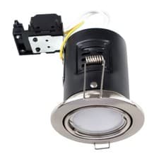 Image of 6 x Fire Rated Recessed LED GU10 Ceiling Downlight Spotlights Tiltable Lights