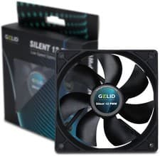 Image of Gelid Silent 12 PWM Black, 120mm Quiet Computer Case Fan, PWM, 4-pin