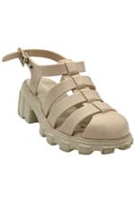 Image of Mini Melissa Kids Girls Megan Chunky Gladiator Sandals Beige