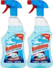 Image of Windolene Glass & Shiny Surfaces - Window & Glass Cleaner - 750ml - Pack of 2